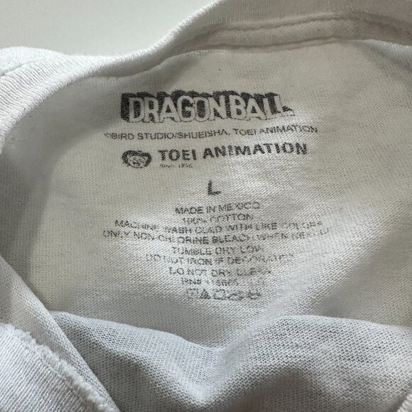 Dragon Ball Z vintage White Graphic Anime T-shirt Large - Picture 4 of 6